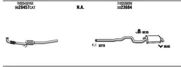 WALKER VWH18191 Exhaust System